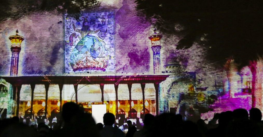 نورپردازی سه بعدی در ارگ کریمخانی شیراز